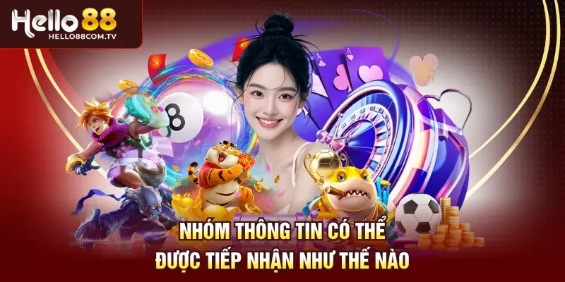 Nhóm thông tin có thể được tiếp nhận như thế nào